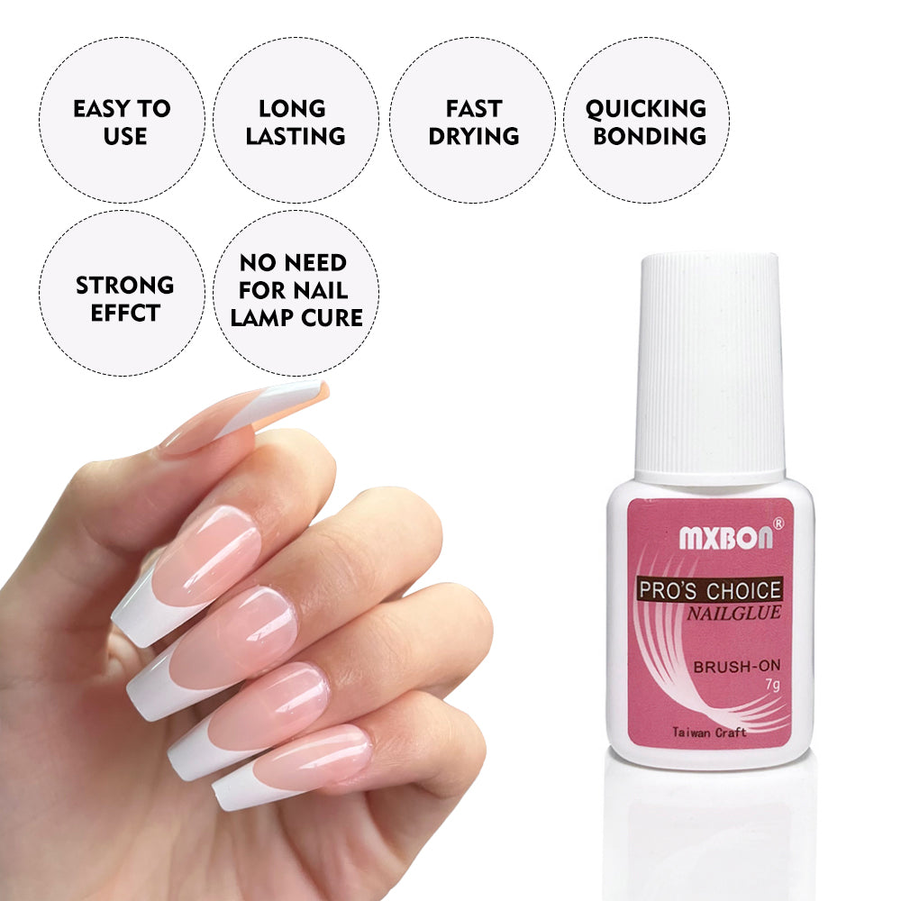 3 bottes nail glue no need uv lamp