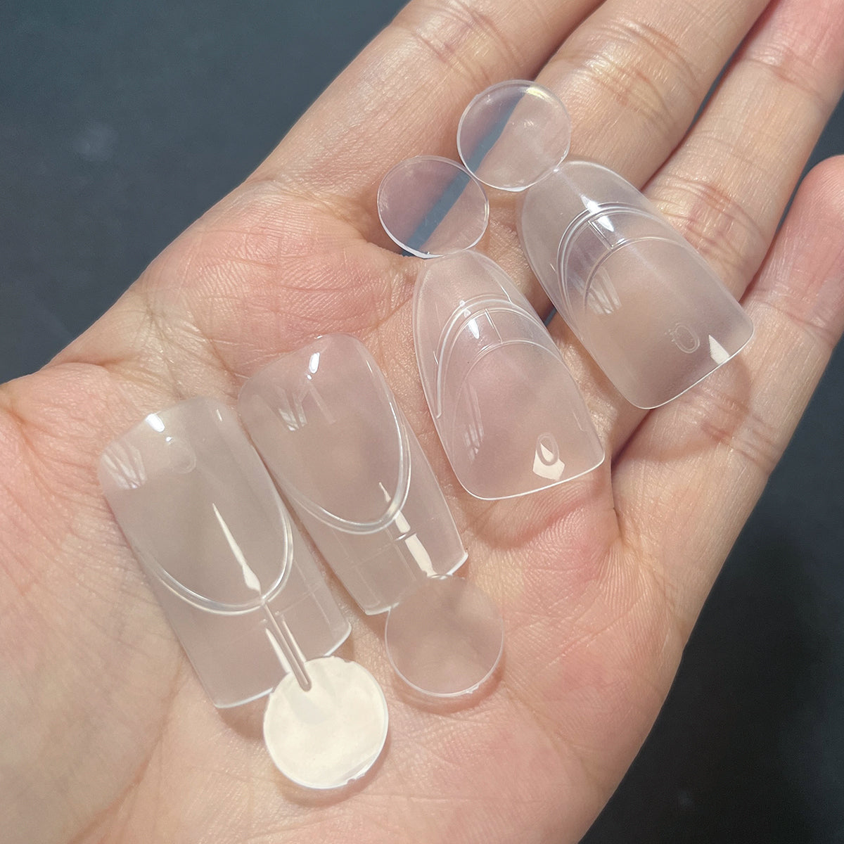 140pcs New Matte Dual Forms With French Line