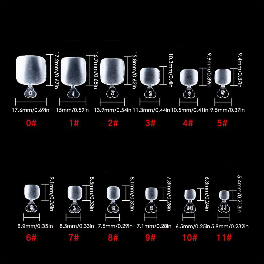 240pcs-Toenail tips-Matte
