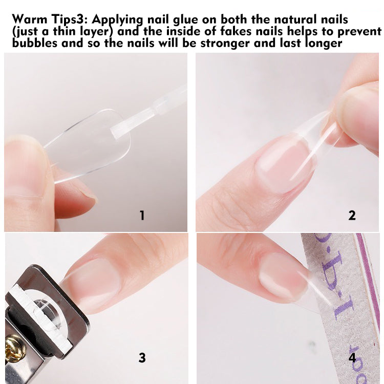 3 bottes nail glue no need uv lamp
