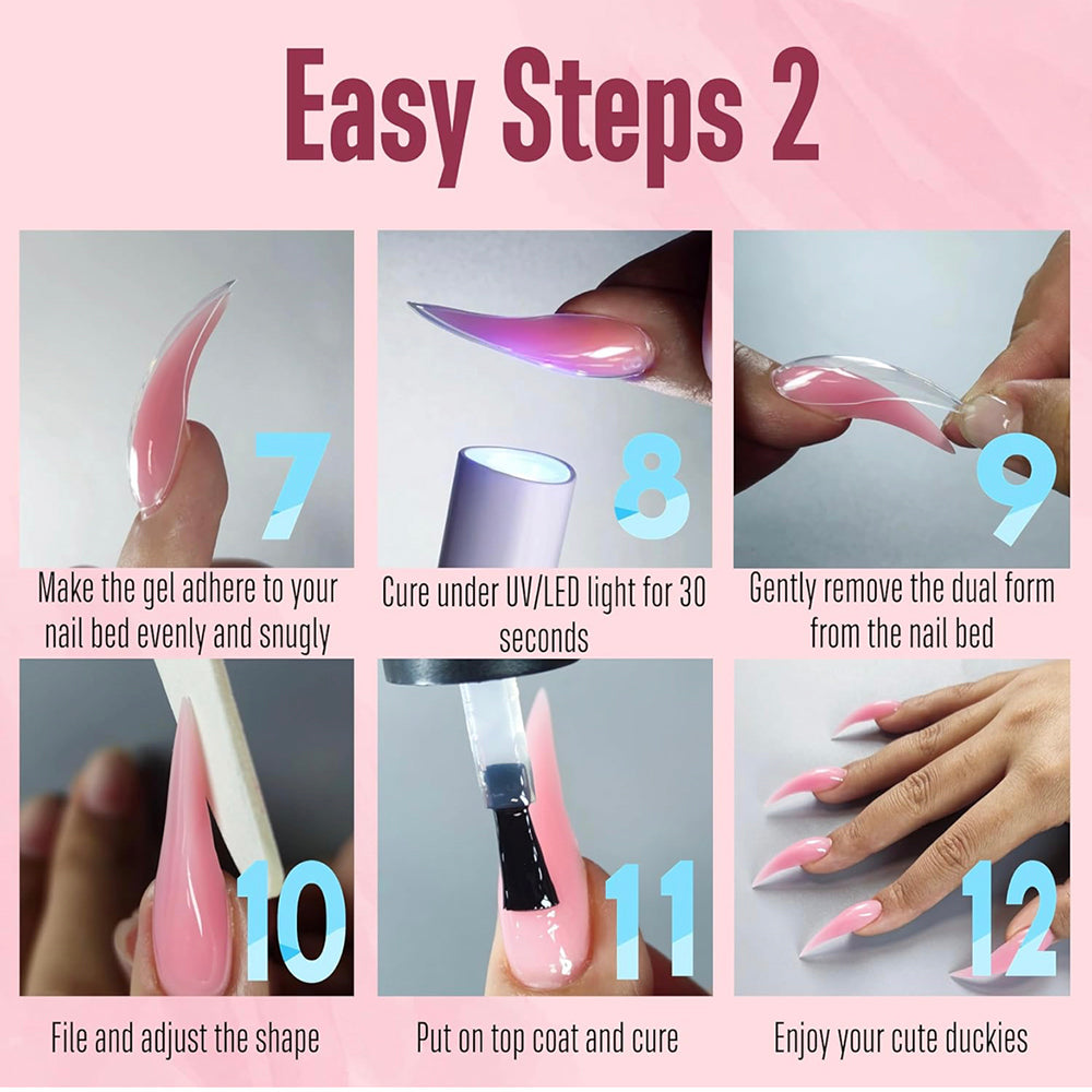 140pcs 3D Claw Dual Nail Form