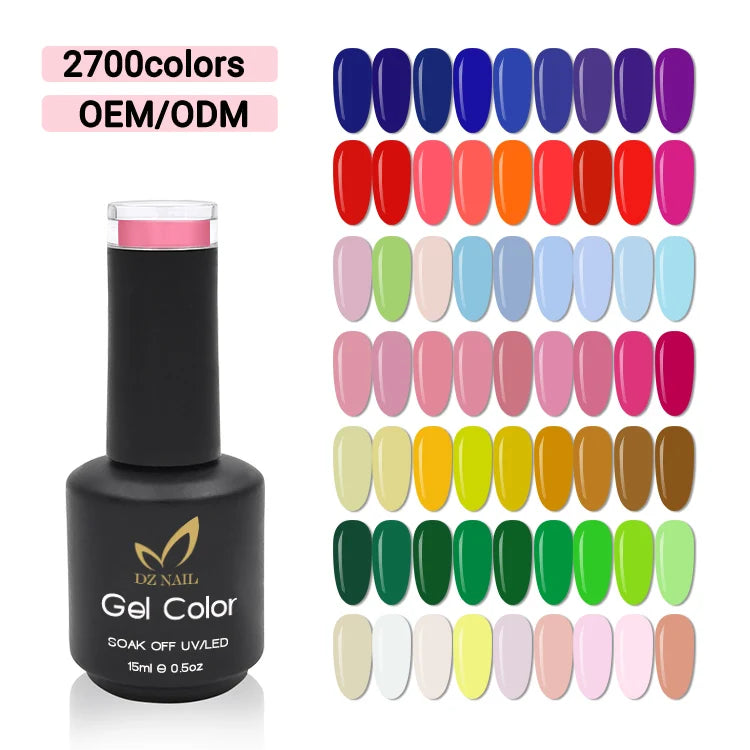 Close-up of glossy soak off gel polish for home manicure and salon nail art use