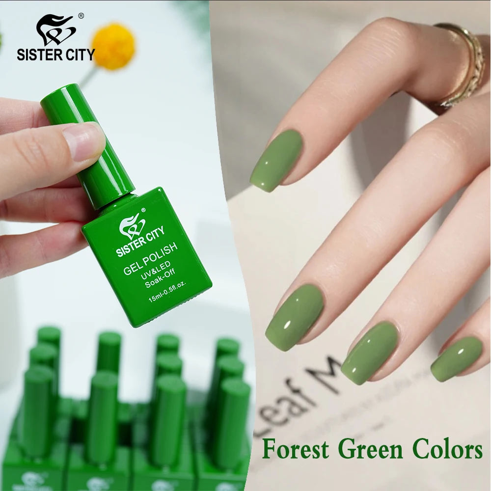 Glossy UV gel polish colors for French tips, solid manicures and detailed nail art