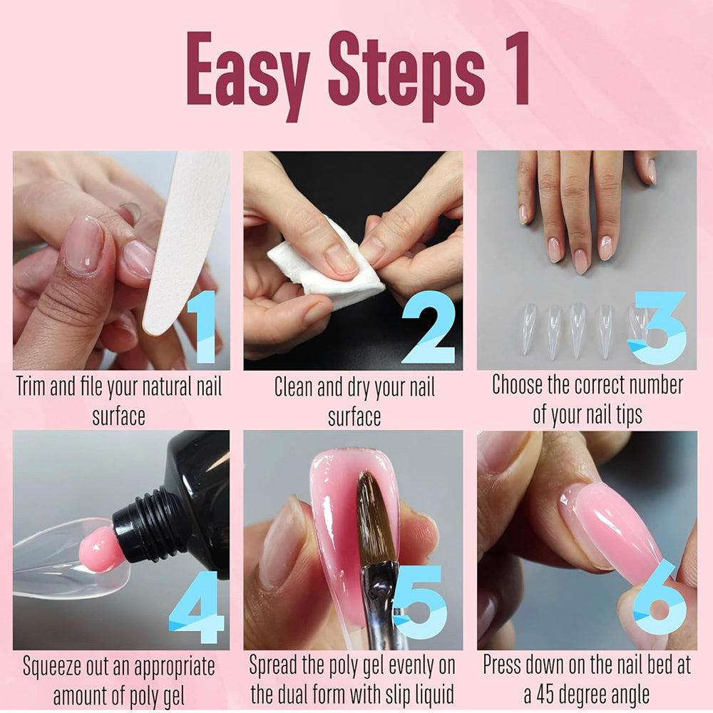 140pcs 3D Claw Dual Nail Form
