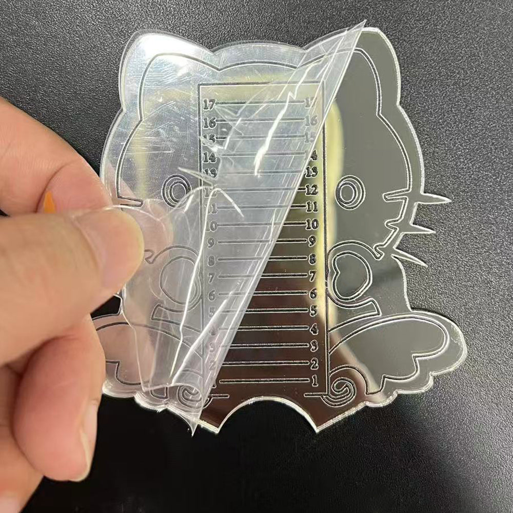 Sliver Cat Nail Tips Ruler