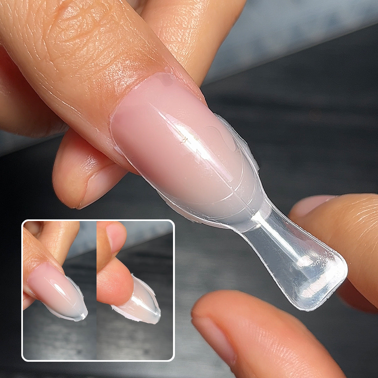 240Pcs Sandwich Dual Nail Form- Short Almond