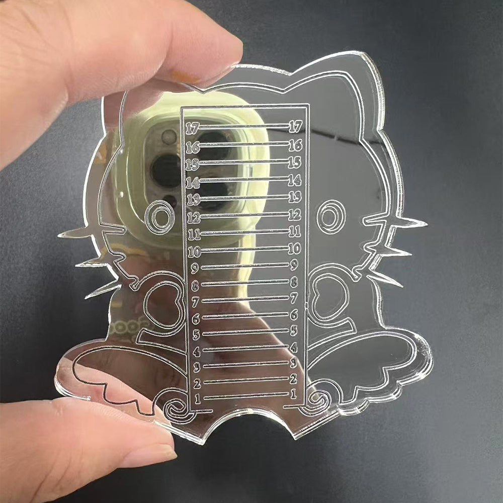 Sliver Cat Nail Tips Ruler