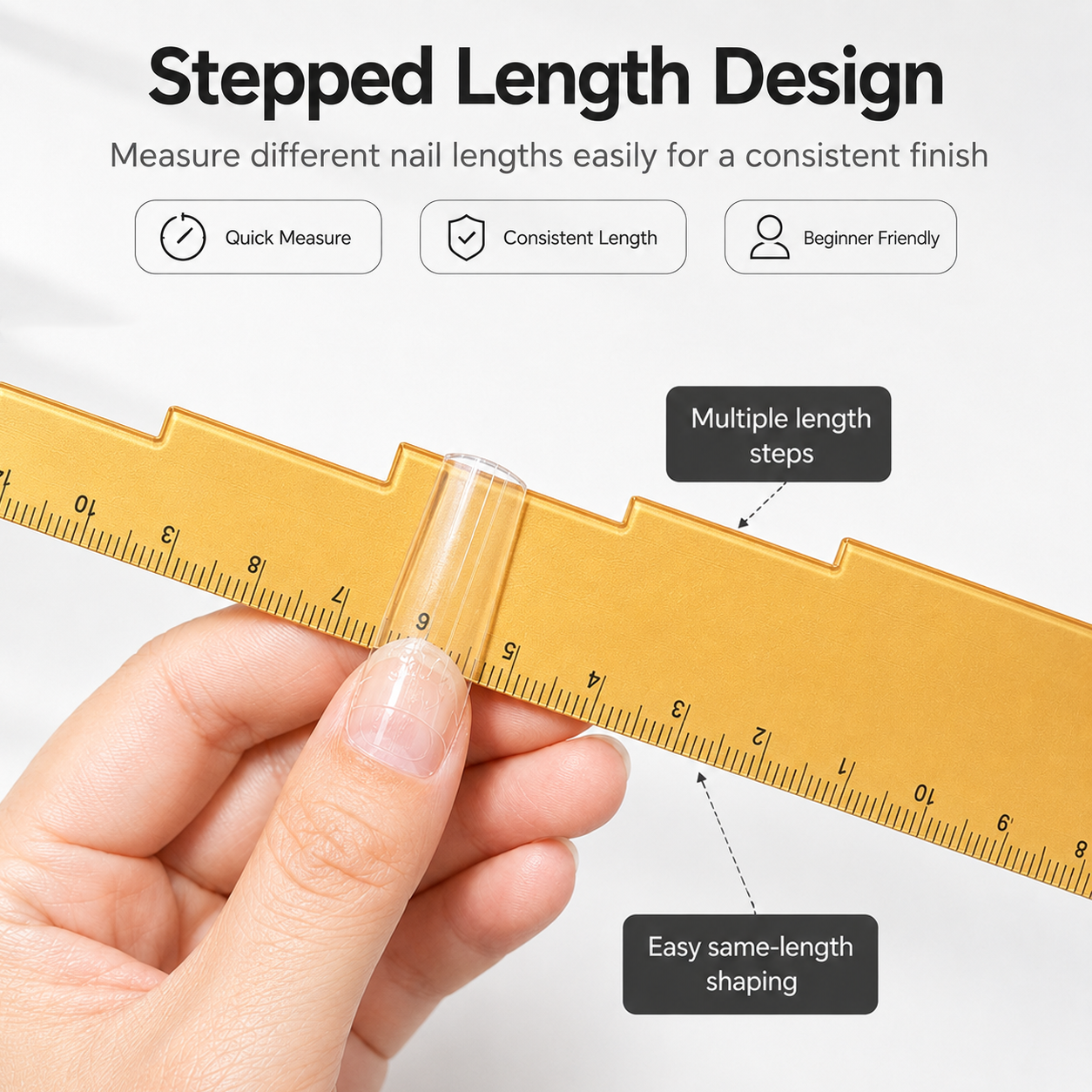 Multi-step Nail Ruler