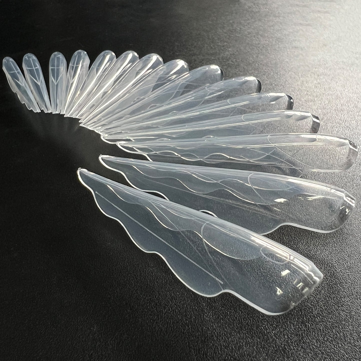 150Pcs Extra-Long Butterfly Wing Nail Dual Forms