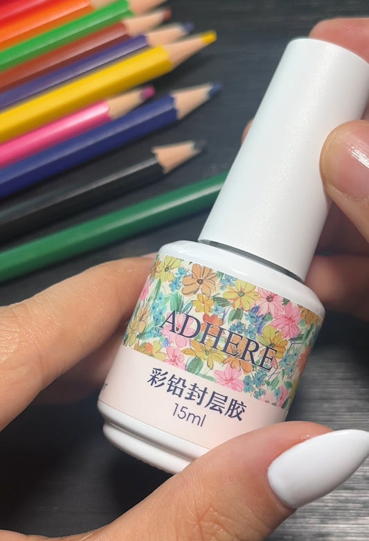 15ml Top Coat + 12 pcs Colored Pencil Set