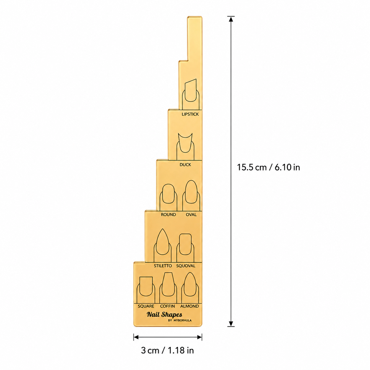 Multi-step Nail Ruler