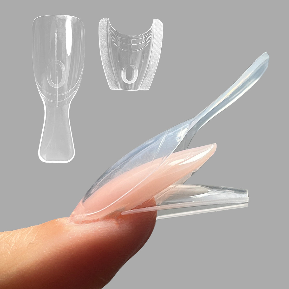 240Pcs Sandwich Dual Nail Form- Short Almond