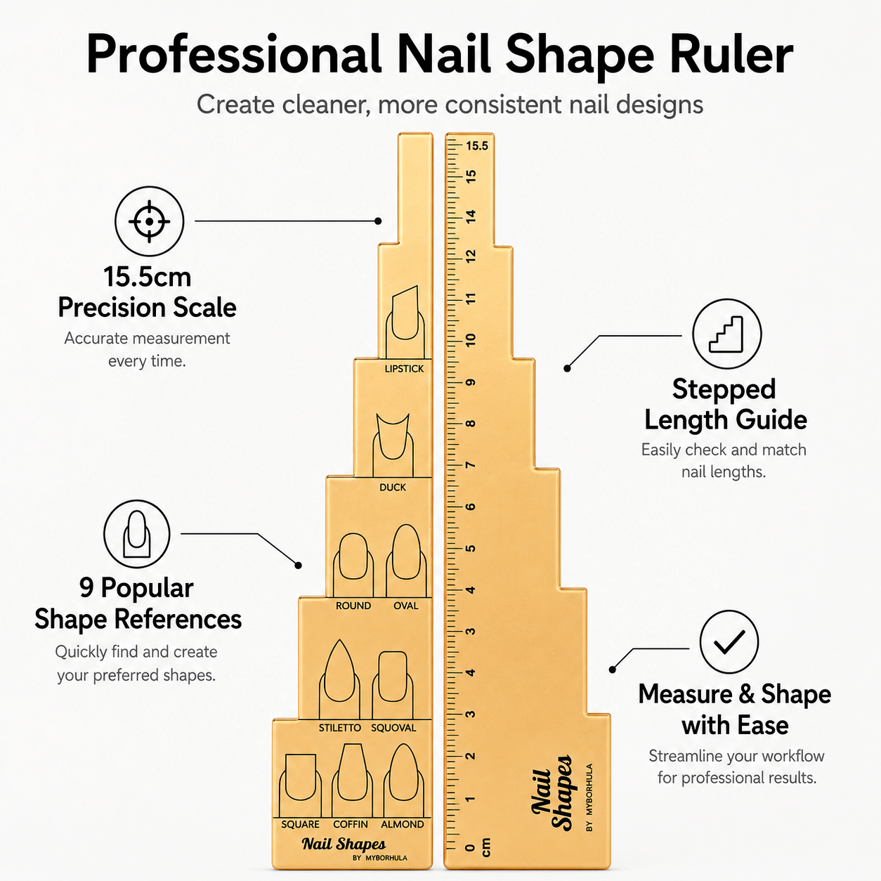 Multi-step Nail Ruler