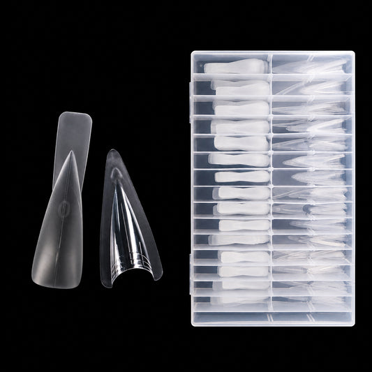 120pcs Matte Stiletto Sandwich Dual Nail Forms