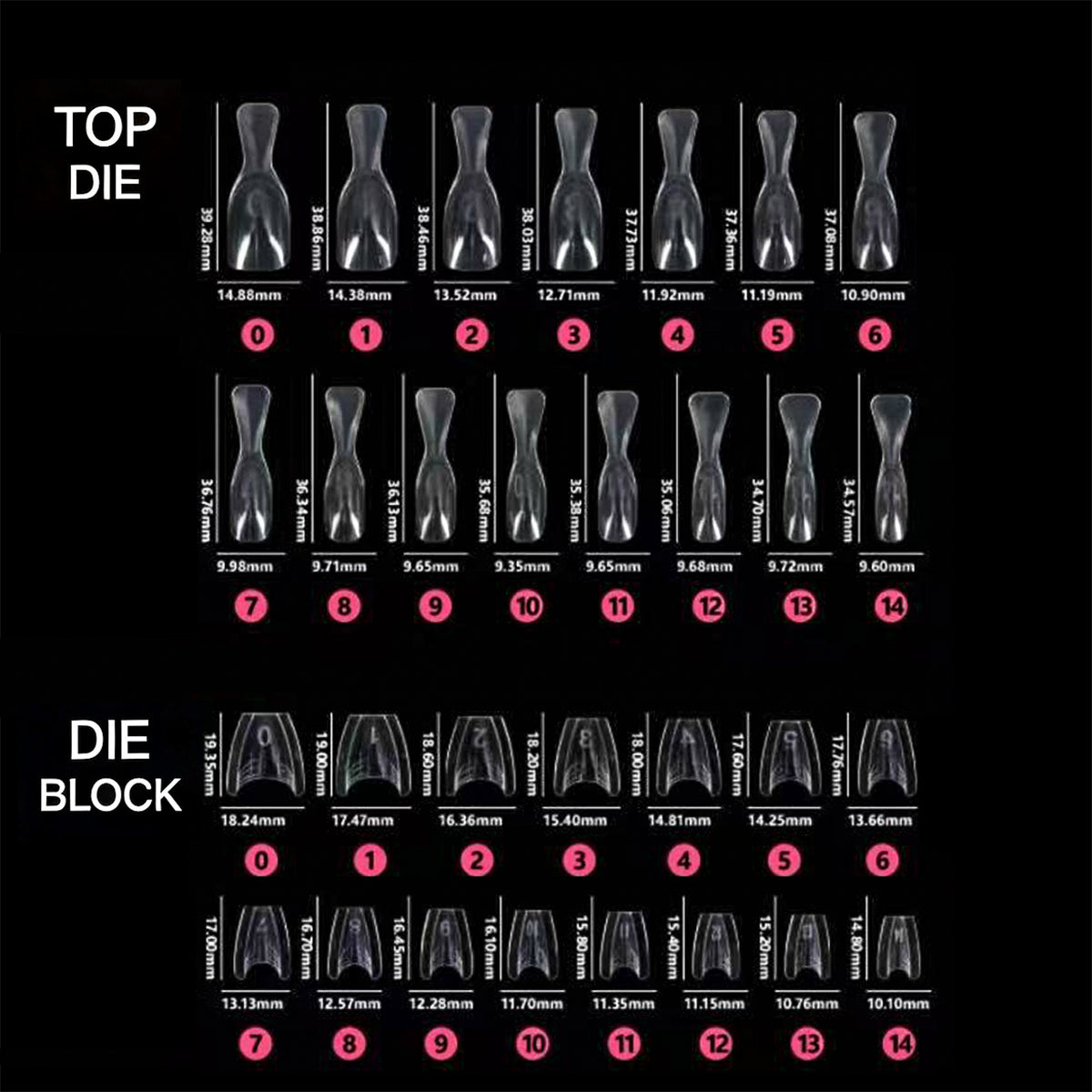 240Pcs Sandwich Dual Nail Form- Short Almond