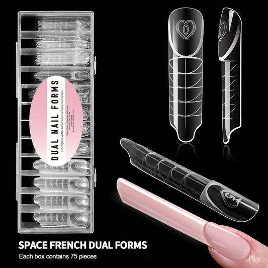 75Pcs Space French Dual Form
