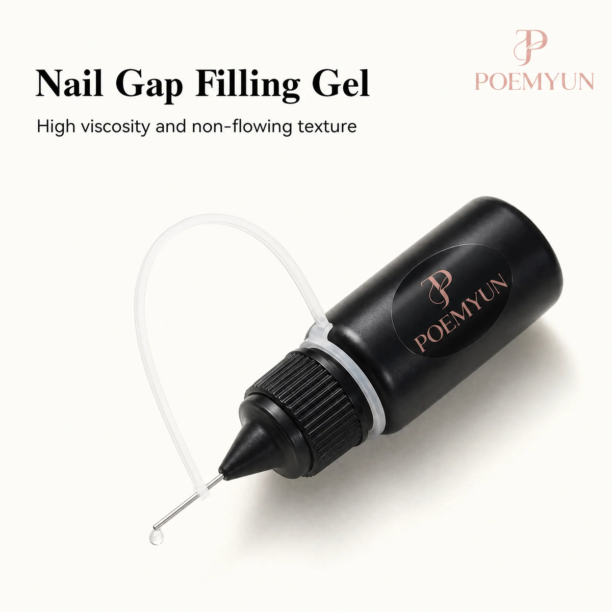 Self-leveling clear base gel for smoothing natural nail overlays