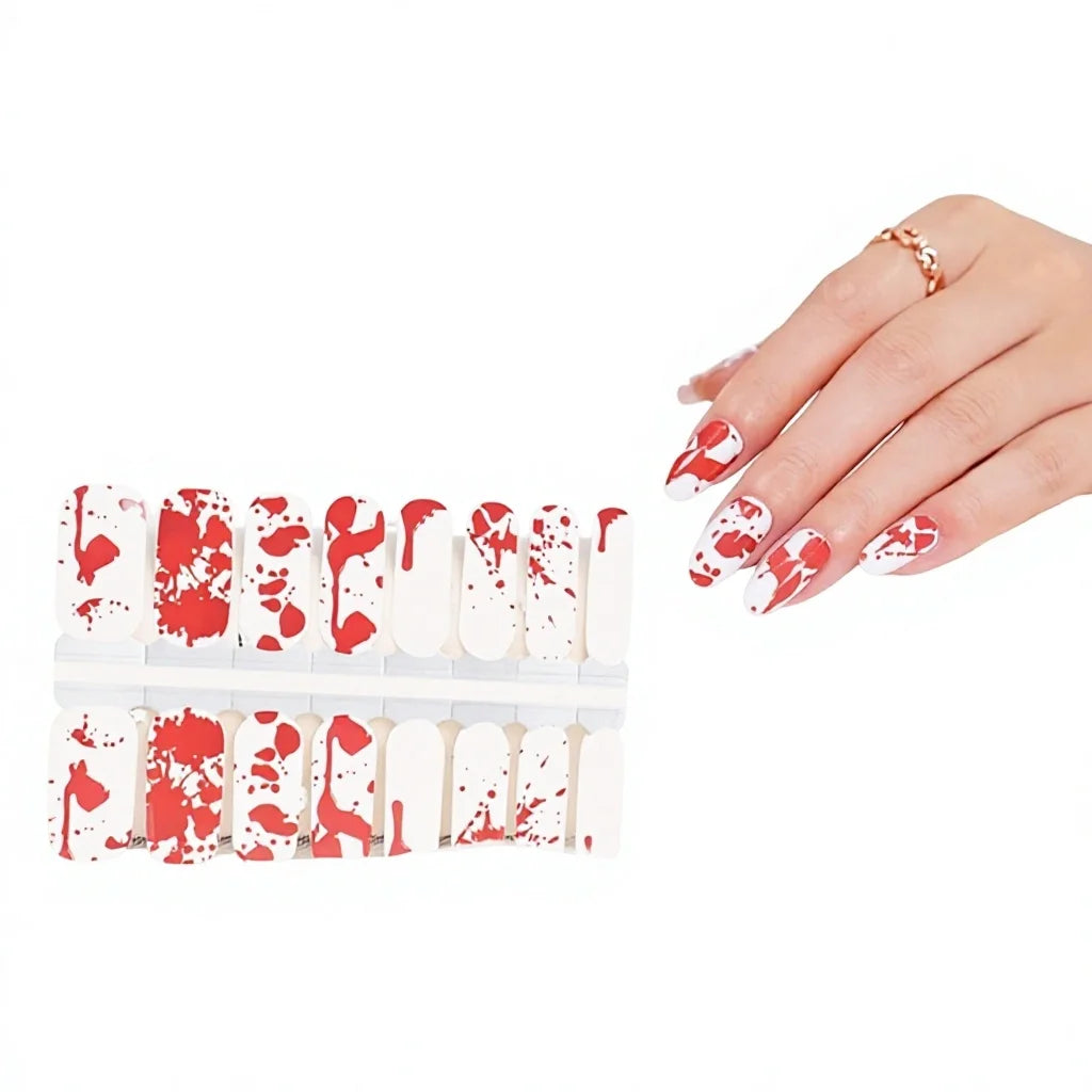 Korean nail polish strips in assorted 2D and 3D designs for an easy DIY manicure