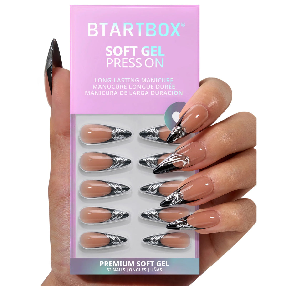 Handmade 3D gothic false nails for Halloween costumes, cosplay, parties, and photoshoots