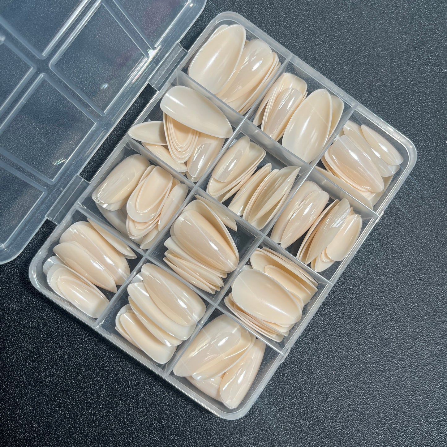 144pcs Apricot Press On Nails