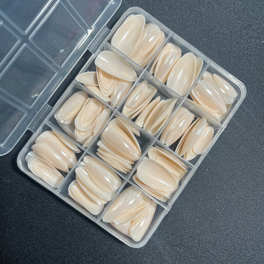 144pcs Apricot Press On Nails