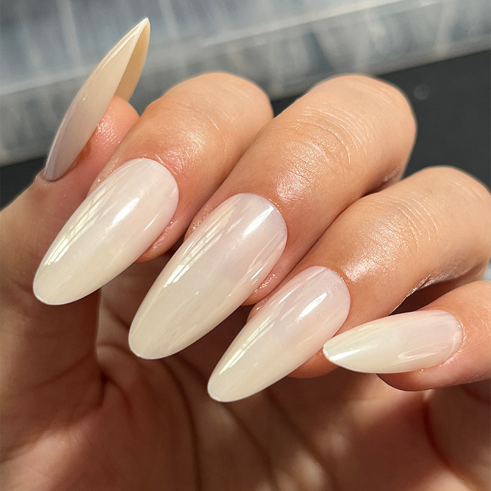 144pcs Apricot Press On Nails