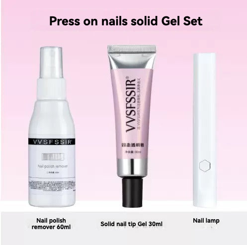 Solid Gel for Press on Nails