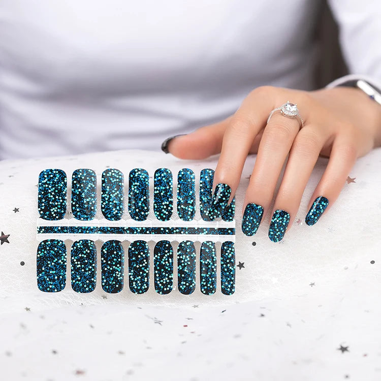 French-inspired 3D heart decals for natural, gel, acrylic, and press-on nails
