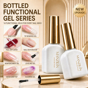 Gel nail base and top coat set packaging detail