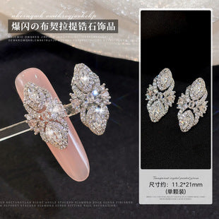 Luxury rhinestone nail charms for bling nail art