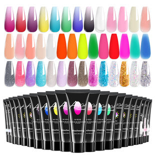 30ml no-form nail extension gel quick builder for dual-form extensions and natural nail overlays