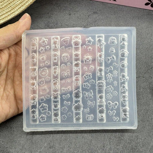 Flexible translucent silicone material and embossed mold cavity details