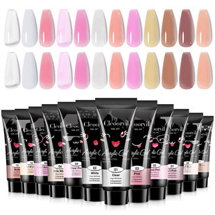 Solid builder gel for controlled nail shaping, reinforcement, and extension repairs