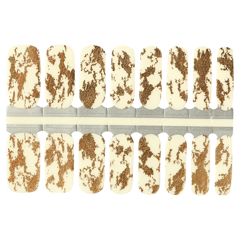 3D French ombre nail wraps with glitter for easy DIY nail art