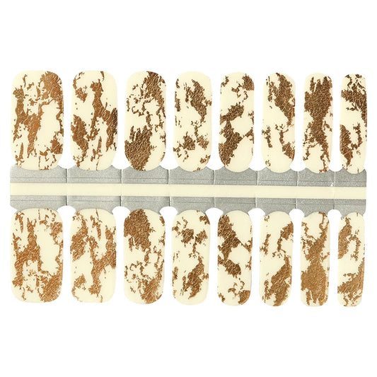 3D French ombre nail wraps with glitter for easy DIY nail art
