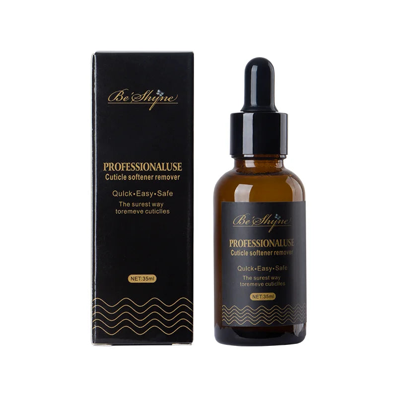 Cuticle oil bottle packaging and 35ml size detail