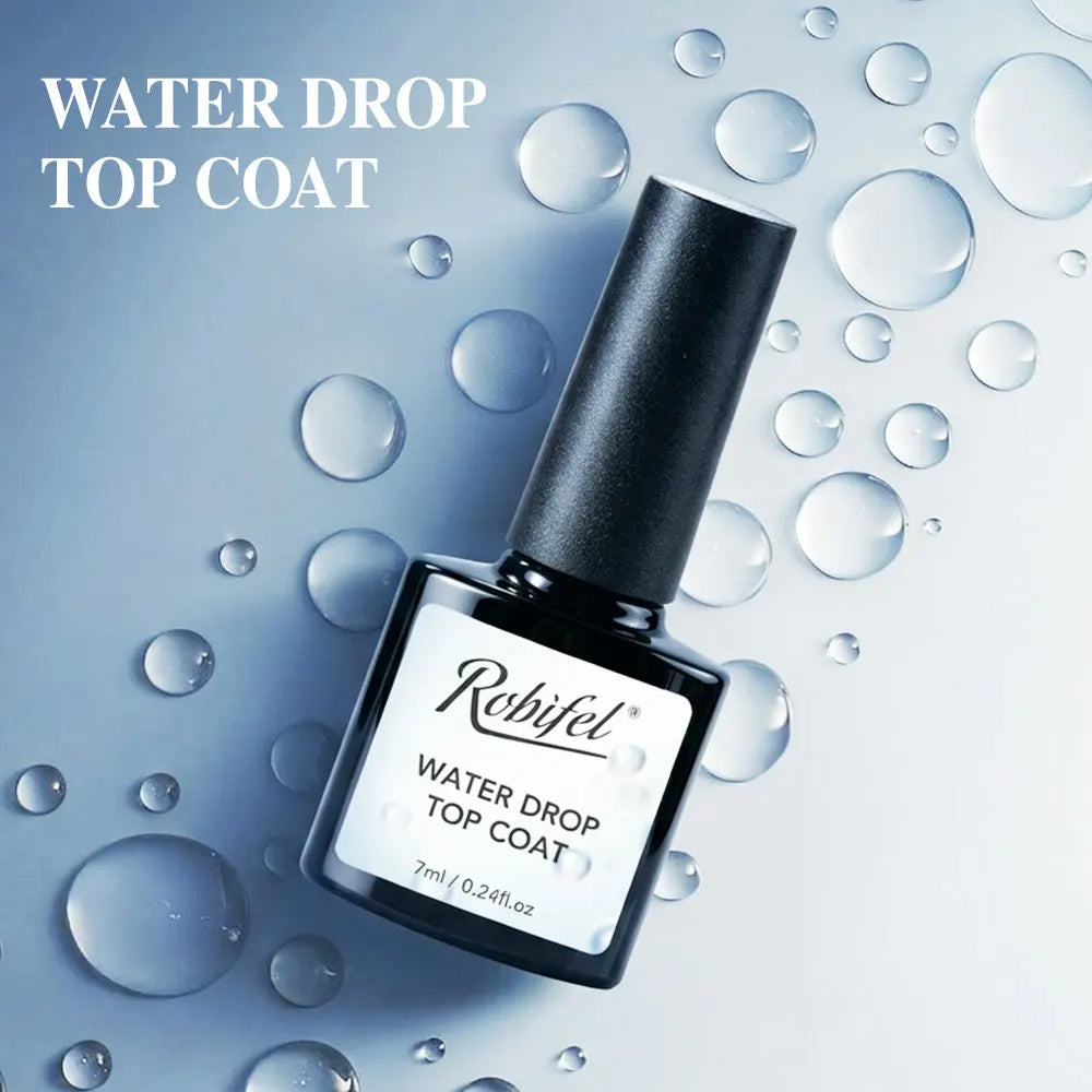 3D droplet nail top coat gel clear no wipe 7ml for water drop effect nail art