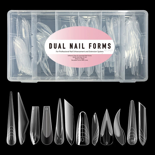 84pcs Mixed 6 Styles Dual Nail Forms