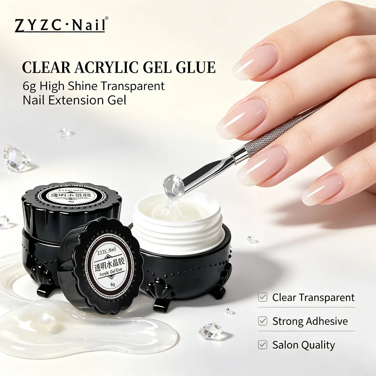 Mini pink bond builder gel packaging and compact size detail