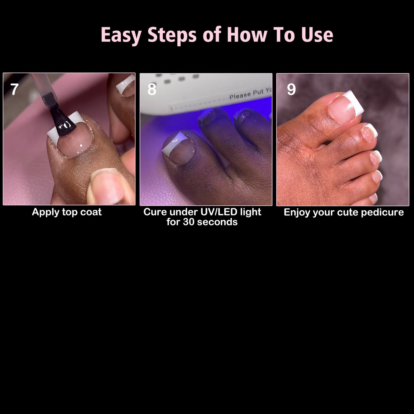 White French Tip Half Cover Toe Nail Tips, Clear Soft Gel with Auxiliary Line for Fake False Toenail Extension, Sharp Square 150pcs