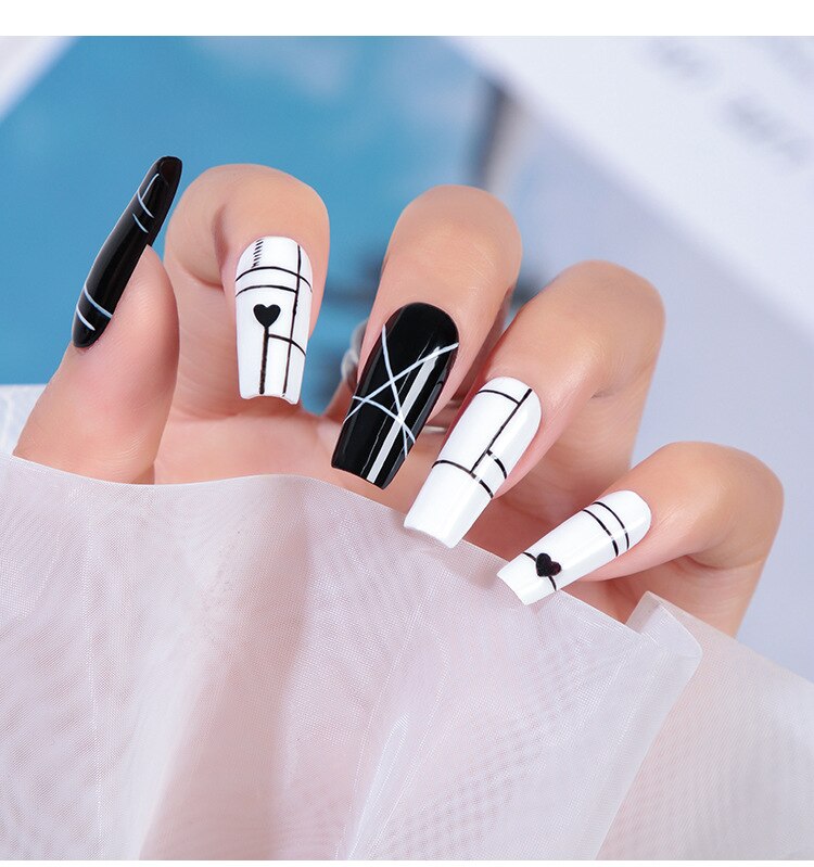 15ml Super Black and White Colors Gel Polish